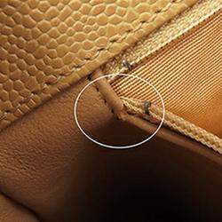 Chanel Brown CC Caviar Mademoiselle Chain Shopping Tote Bag