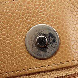 Chanel Brown CC Caviar Mademoiselle Chain Shopping Tote Bag