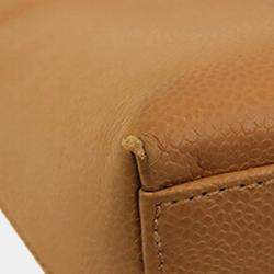 Chanel Brown CC Caviar Mademoiselle Chain Shopping Tote Bag