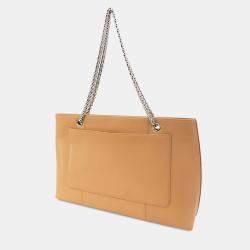 Chanel Brown CC Caviar Mademoiselle Chain Shopping Tote Bag