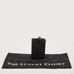 مملوكة مسبقًا Chanel Black Leather CC Phone Holder Crossbody Bag