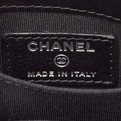 مملوكة مسبقًا Chanel Black Leather CC Phone Holder Crossbody Bag