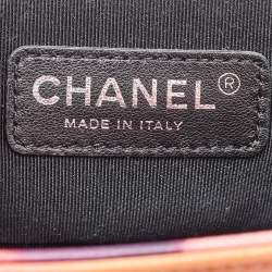 Chanel Multicolor Quilted Leather Small Flower Power Boy Bag