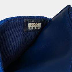 Chanel Blue Reissue 2.55 Quilted Jersey Wallet On Chain Bag