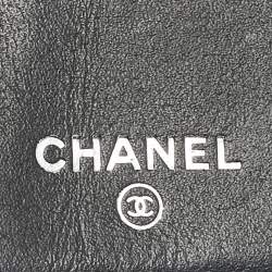 Chanel Black Quilted Patent Leather CC Flap Continental Wallet
