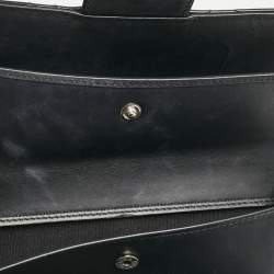 Chanel Black Quilted Patent Leather CC Flap Continental Wallet