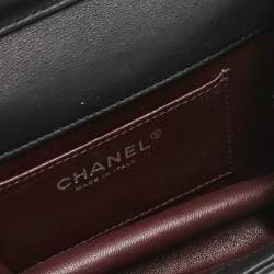 Pre Owned Chanel Black Leather Mini Propeller Flap Bag
