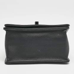 Pre Owned Chanel Black Leather Mini Propeller Flap Bag
