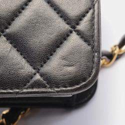 Chanel Black Quilted Leather Classic Shoulder Flap Bag