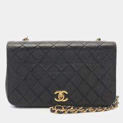 Chanel Quilted Lambskin Medium Vintage Full Flap  Bag
