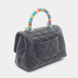 Chanel Leather XS Coco Handle Top Handle Bag