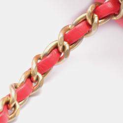 Chanel Red Lambskin Quilted Mini Rectangular Pearl Crush Flap  Bag