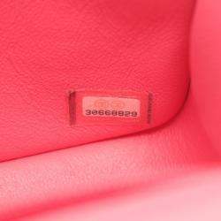 Chanel Pink Lambskin Quilted Mini Square Flap Bag