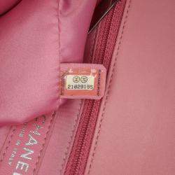 Pre Owned Chanel Pink Medium Lambskin CC Crossing Flap Bag