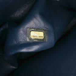 Chanel Blue Jumbo Classic Caviar Double Flap Bag