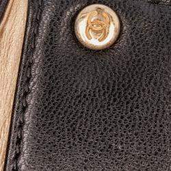 Pre Owned Chanel Black Small Lambskin Chic Pearls Flap Bag