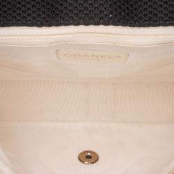 Pre Owned Chanel Black Medium Classic Mesh Single Flap Bag
