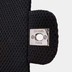 Pre Owned Chanel Black Medium Classic Mesh Single Flap Bag