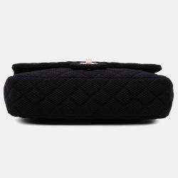 Pre Owned Chanel Black Medium Classic Mesh Single Flap Bag