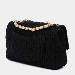 Pre Owned Chanel Black Medium Classic Mesh Single Flap Bag