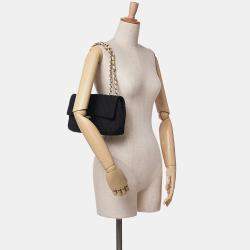 Pre Owned Chanel Black Medium Classic Mesh Single Flap Bag