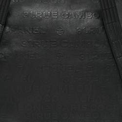 Chanel Black 31 Rue Cambon Embossed Leather Large Satchel