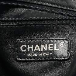 Chanel Black 31 Rue Cambon Embossed Leather Large Satchel