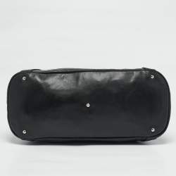 Chanel Black 31 Rue Cambon Embossed Leather Large Satchel