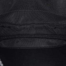 Chanel Black Velvet CC Half Moon Wallet on Chain