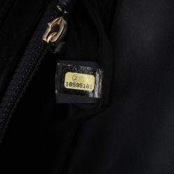 Chanel Black Velvet CC Half Moon Wallet on Chain