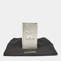 Chanel Gold Choco Bar Quilted Leather Address Book Wallet