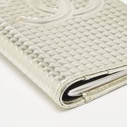 Chanel Gold Choco Bar Quilted Leather Address Book Wallet