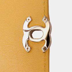 Chanel Yellow Quilted Goatskin Casual Trip Flap Bag
