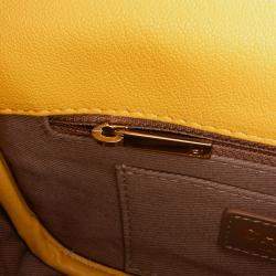 Chanel Yellow Quilted Goatskin Casual Trip Flap Bag