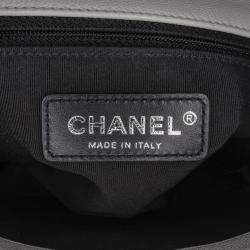 Pre Owned Chanel White Caviar Quilted My Everything Medium Flap Bag