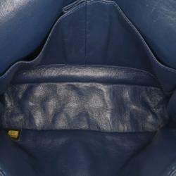 Chanel Blue Calfskin Classic Medium Double Flap Bag