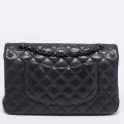 Chanel Black Quilted Leather Small Classic Double Flap Bag