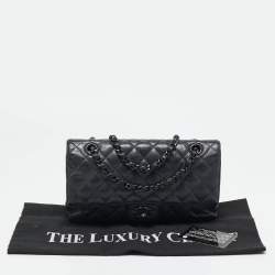 Chanel Black Quilted Leather Small Classic Double Flap Bag