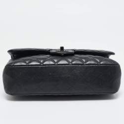 Chanel Black Quilted Leather Small Classic Double Flap Bag