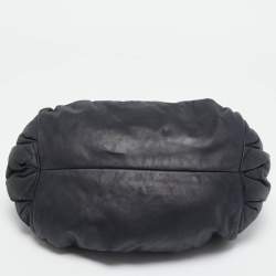 Pre Owned Chanel Black Leather Midnight Stones Clutch