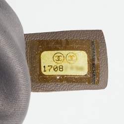 Pre Owned Chanel Black Leather Midnight Stones Clutch