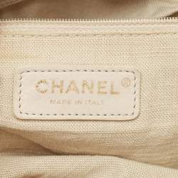 Chanel Light Beige Canvas and Leather Small Deauville Shopper Tote