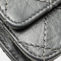 Chanel Charcoal Calfskin Reissue 2.55 Stitched Wallet on Chain