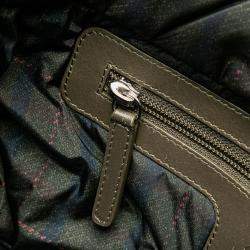 Chanel Olive Green Nylon Small Coco Cocoon Tote Bag