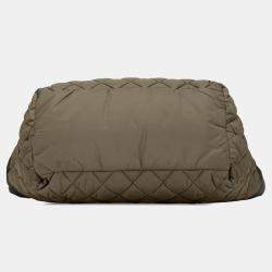 Chanel Olive Green Nylon Small Coco Cocoon Tote Bag