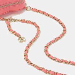 Chanel Pink Leather In My Heart CC Shoulder Bag