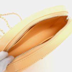 Pre Owned Chanel Orange Timeless Classic Quilted Chain Camera Bag