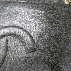 Pre Owned Chanel Black Leather CC Shoulder Bag