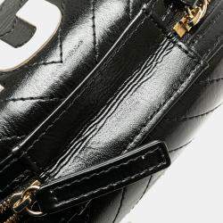Chanel Black Chevron Lambskin La Pausa Evening Bag