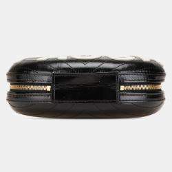 Chanel Black Chevron Lambskin La Pausa Evening Bag